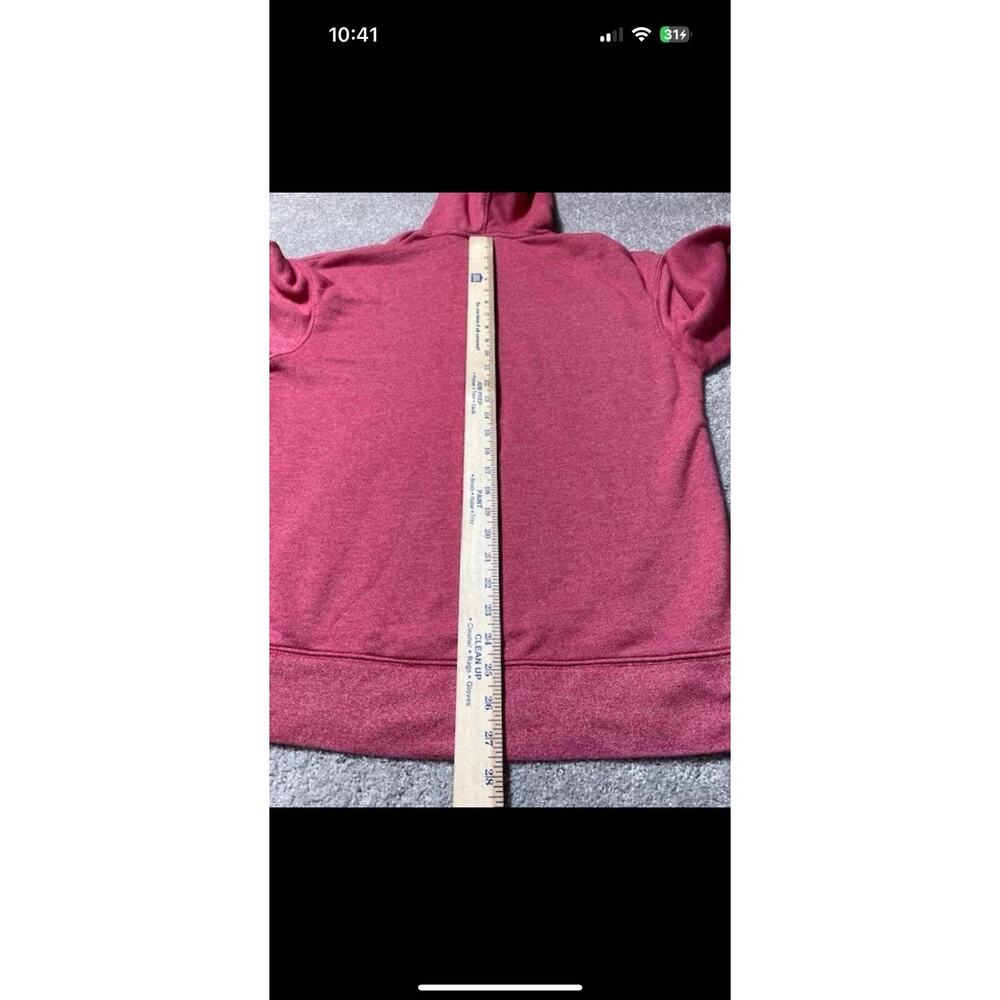 Nike Mens HERITAGE Hoodie Gym Red Heather Sweatshirt Mens M BV2933-657 Swoosh - Picture 5 of 6